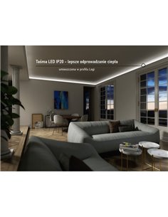 Tira LED 12V SMD 2835, 5 metros, 300 LED luz cálida 3000K, 4,8 W/m, IP20 2